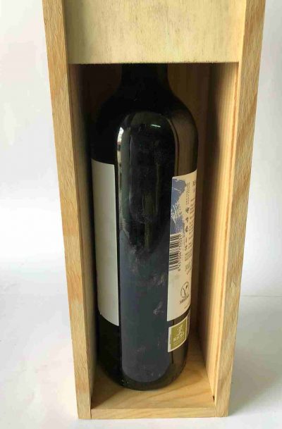 cajas de madera para botellas de vino individuales