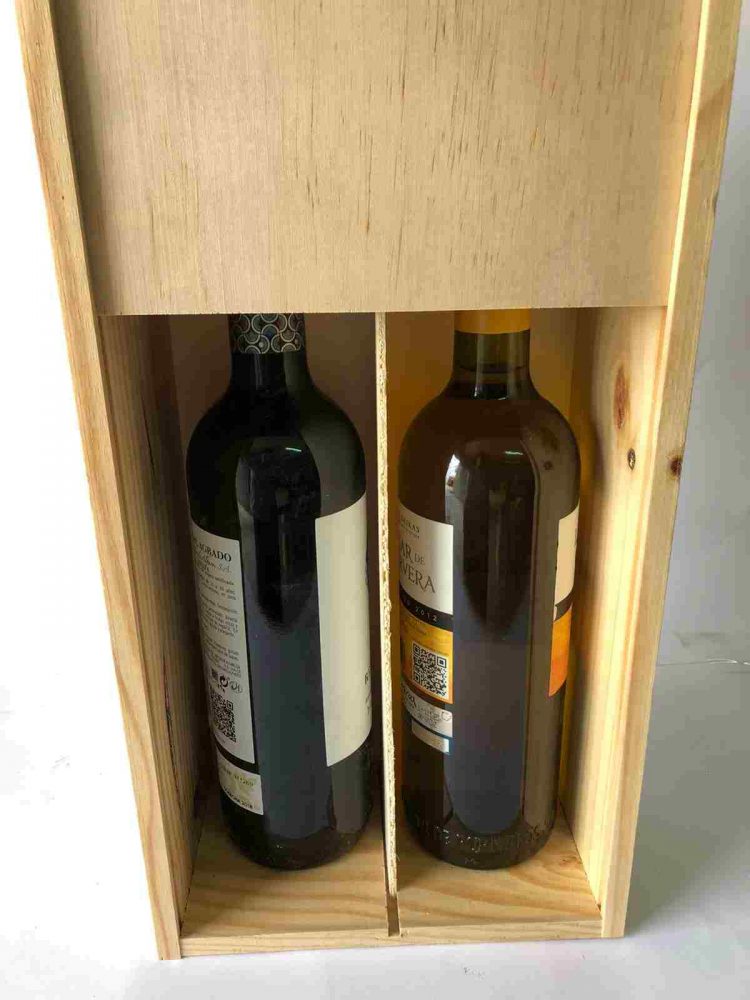 caja para vinos 2 botellas
