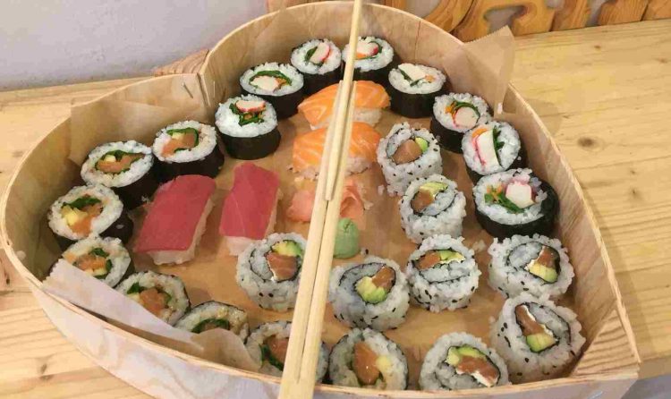 Bandeja para sushi